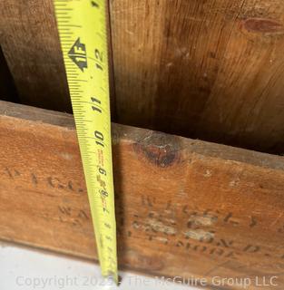 Two (2) Vintage Wooden Display Boxes