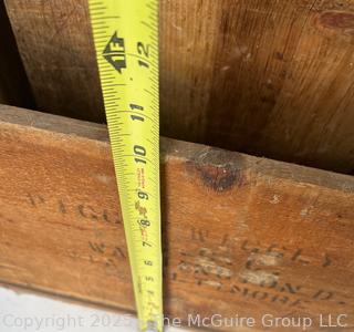 Two (2) Vintage Wooden Display Boxes