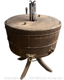 Antique Clothes Washing Machine circa Early 20th C 