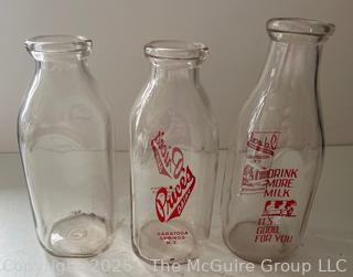 Three (3) Milk Bottles: Price's