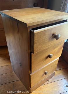 Three (3) Drawer Bedside Table