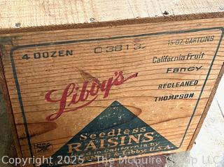 Libby's Seedless Raisins Wooden Box