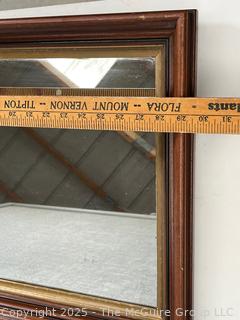 Framed Wall Mirror. 16 x 29"