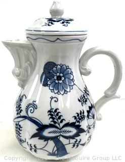 Two (2) Porcelain Coffee Pots Including Blue Danube