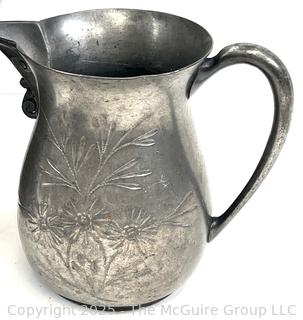 Group of Silver Plate Items Including Floral Centerpiece 