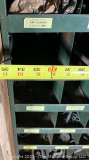 Metal Parts Bin. One Piece. Measures 35 x 42 x 10"Deep