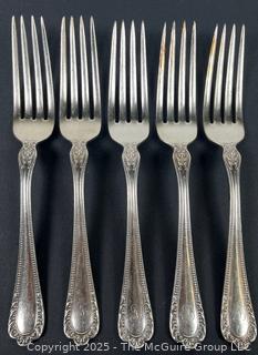 Family Sterling Flatware (5) 349 Grams