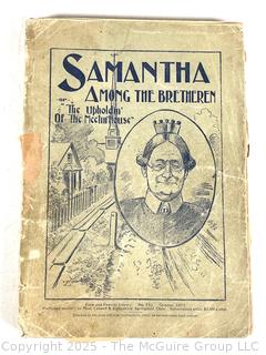 Soft Cover Book Titled Samantha: Among The Brethren 1897 by Josiah Allen's Wife (Marietta Holley)