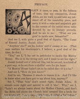 Soft Cover Book Titled Samantha: Among The Brethren 1897 by Josiah Allen's Wife (Marietta Holley)
