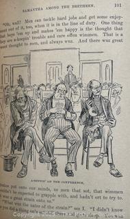 Soft Cover Book Titled Samantha: Among The Brethren 1897 by Josiah Allen's Wife (Marietta Holley)