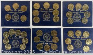 Brass Presidential Coin Set