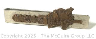 1950's Titan Chain Saw Tie Clasp