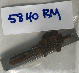 1950's Titan Chain Saw Tie Clasp