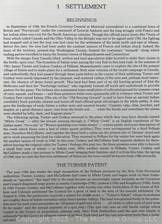 Book: History of Salem 1764-1976 Published by the Asa Fitch Historical Society.  