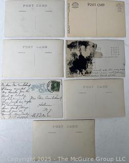 Seven (7) Used Post Cards of Greenwich and Salem NY. Philately.
