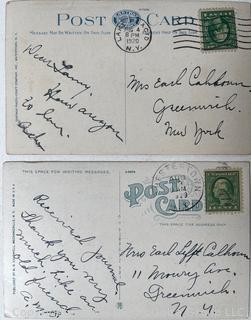Thirteen (13) Used US Post Cards 