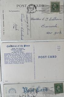 Thirteen (13) Used US Post Cards 