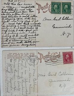 Thirteen (13) Used US Post Cards 