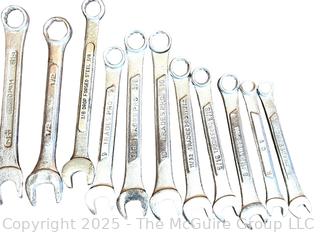 Selection of SAE and Metric Open-End Wrenches<br>

<br><br>

Removal Options:<br><br> Sat (Nov 8) & Sun (Nov 9) 11-3pm, 56 Scotch Hill Rd., Cambridge NY 12816<br><br>

Sat (Nov 15) 12-2pm, TMG Warehouse, 2800 Juniper St., Fairfax, VA 22031<br><br>

Request Shipping (david@themcguiregroupllc.com)