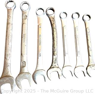 Selection of SAE and Metric Open-End Wrenches<br>

<br><br>

Removal Options:<br><br> Sat (Nov 8) & Sun (Nov 9) 11-3pm, 56 Scotch Hill Rd., Cambridge NY 12816<br><br>

Sat (Nov 15) 12-2pm, TMG Warehouse, 2800 Juniper St., Fairfax, VA 22031<br><br>

Request Shipping (david@themcguiregroupllc.com)