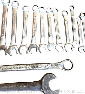 Selection of SAE and Metric Open-End Wrenches<br>

<br><br>

Removal Options:<br><br> Sat (Nov 8) & Sun (Nov 9) 11-3pm, 56 Scotch Hill Rd., Cambridge NY 12816<br><br>

Sat (Nov 15) 12-2pm, TMG Warehouse, 2800 Juniper St., Fairfax, VA 22031<br><br>

Request Shipping (david@themcguiregroupllc.com)
