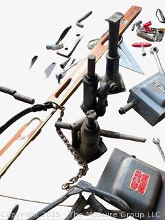Farm Hardware Supplies and Hand Tools Including Steel Hinges, 48" Level and Electrical Boxes<br>

<br><br>

Removal Options:<br><br> Sat (Nov 8) & Sun (Nov 9) 11-3pm, 56 Scotch Hill Rd., Cambridge NY 12816<br><br>

Sat (Nov 15) 12-2pm, TMG Warehouse, 2800 Juniper St., Fairfax, VA 22031<br><br>

Request Shipping (david@themcguiregroupllc.com) 