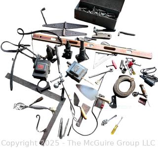 Farm Hardware Supplies and Hand Tools Including Steel Hinges, 48" Level and Electrical Boxes<br>

<br><br>

Removal Options:<br><br> Sat (Nov 8) & Sun (Nov 9) 11-3pm, 56 Scotch Hill Rd., Cambridge NY 12816<br><br>

Sat (Nov 15) 12-2pm, TMG Warehouse, 2800 Juniper St., Fairfax, VA 22031<br><br>

Request Shipping (david@themcguiregroupllc.com) 