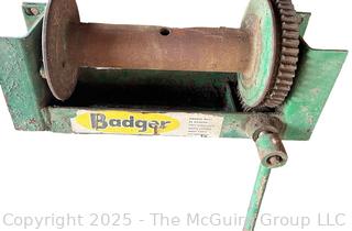 Badger Hand Crank Wire Cable Winch<br>

<br><br>

Removal Options:<br><br> Sat (Nov 8) & Sun (Nov 9) 11-3pm, 56 Scotch Hill Rd., Cambridge NY 12816<br><br>

Sat (Nov 15) 12-2pm, TMG Warehouse, 2800 Juniper St., Fairfax, VA 22031<br><br>

Request Shipping (david@themcguiregroupllc.com)