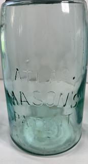 Group of five (5) antique canning jars: various brands