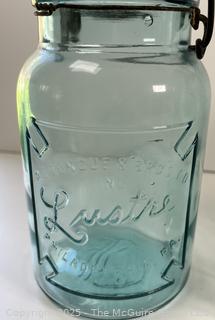 Group of five (5) antique canning jars: various brands