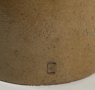 Stoneware jug marked "E"