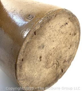 Stoneware jug marked "E"