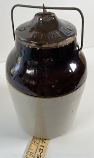 Antique Stoneware Weir Canning Jar