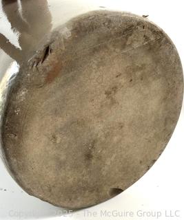 Glazed stoneware jug (12"T) and crock (6"T)