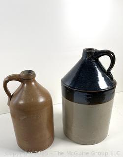 Two (2) stoneware jugs