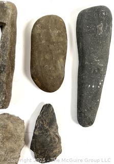 Group of Natural Stone Cobbles and Possible Native Hand Tools Picked While Working Scotch Hill Farm