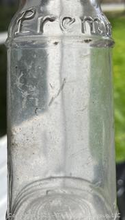 Group antique glass bottles: various brands