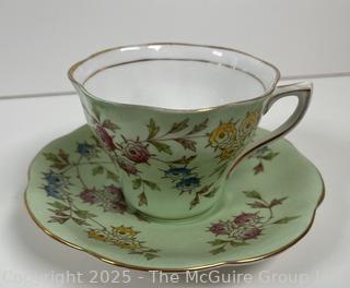Group of fine China teacups and saucers (various hallmarks)
