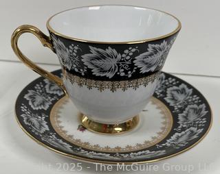 Group of fine China teacups and saucers (various hallmarks)