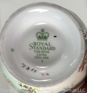 Group of fine China teacups and saucers (various hallmarks)