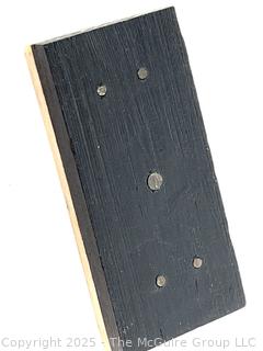 Antique Whiteface Dominoes Set in Wooden Box The Embossing Company