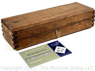 Antique Whiteface Dominoes Set in Wooden Box The Embossing Company