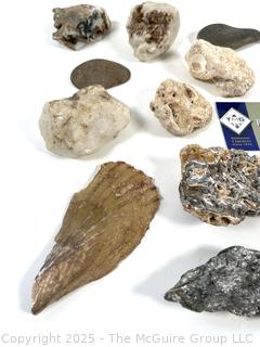 Group of Natural Stone Cobbles, Fossils sand Mineral Specimens Picked While Working Scotch Hill Farm