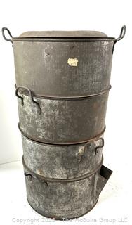 Vintage Fagley & Halpen 4 Tier Superior Steam Cooker w Lid Original Label