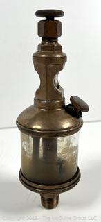 Brass oiler reservoir for old engine
