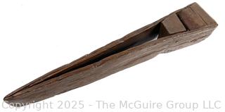 Antique Wooden Leather Harness Makers Hand Held Vise 1860s