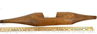 Vintage Wooden Water Bucket Carrier - Shoulder Yoke