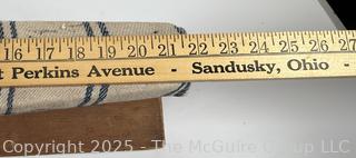 Two (2) vintage ironing boards and unknown tool