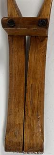 Two (2) vintage ironing boards and unknown tool