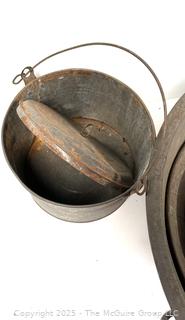 Galvanized Camp Cooking set with hanging ring